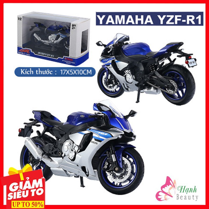 XE MÔ HÌNH MOTO Siêu xe YAMAHA YZF - R1 tỷ lệ 1:12