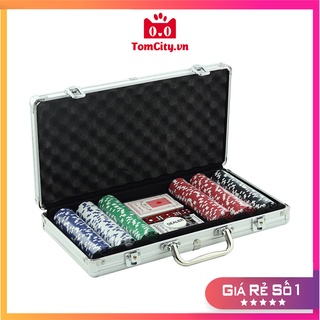 [Video] Vali 300 chip poker (phỉnh poker) cao cấp có khóa - Hàng loại 1