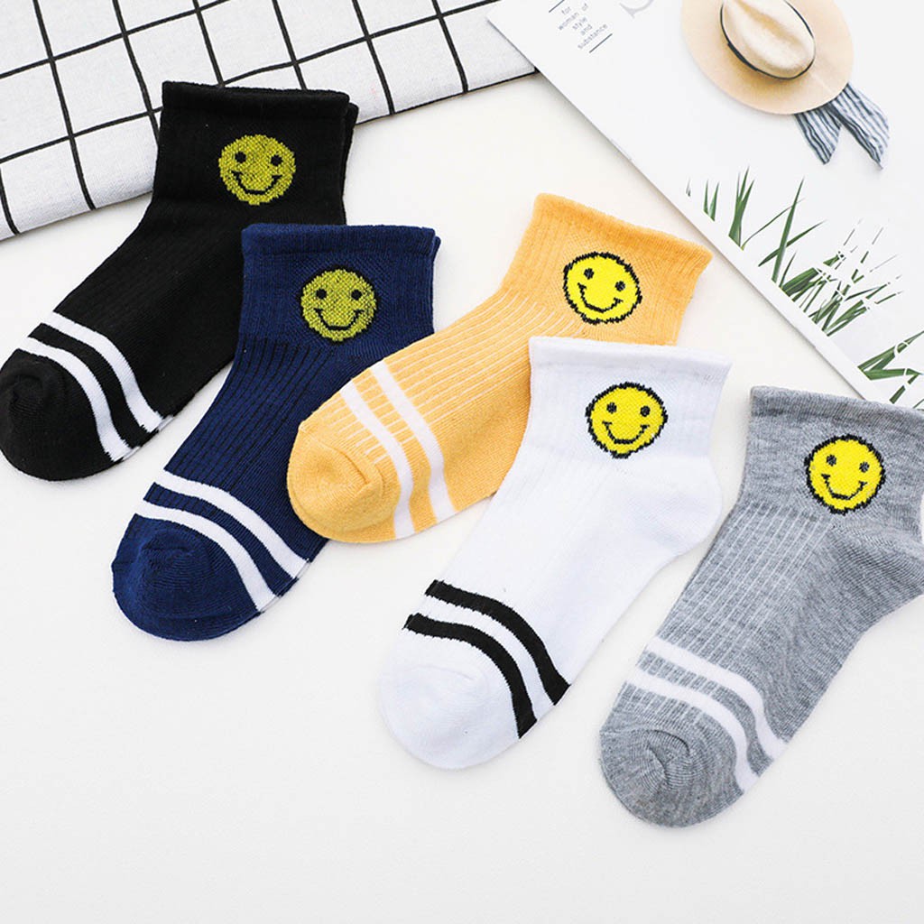 Tất Vớ Nữ Thun Cotton Icon Mặt Cười Buta TN03