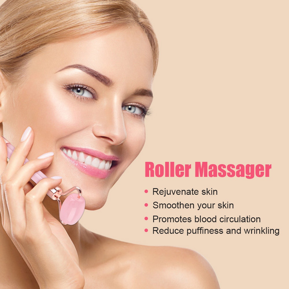 Cây Lăn Mát Xa Mặt Bằng Nhựa Resin Loại Bỏ Nếp Nhăn Làm Thon Gọn Mặt Chống Cellulite P00219