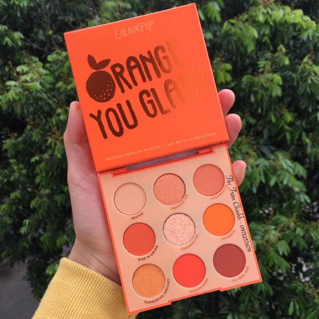 Có sẵn - Bảng phấn mắt tone cam Colourpop Orange You Glad