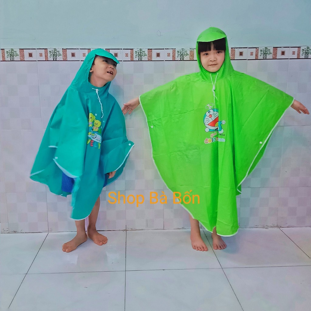Áo mưa cho bé trai, bé gái từ 4 tuổi - 10 tuổi đủ loại | Áo mưa trẻ em nhiều màu