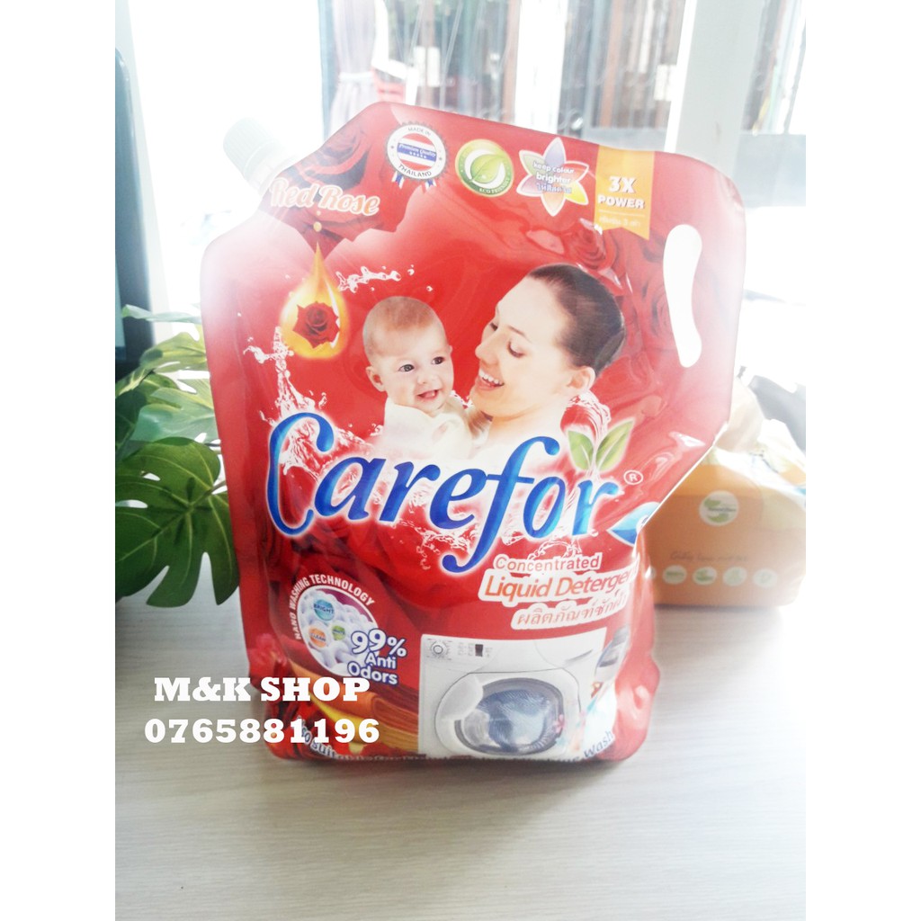 Nước giặt Carefor túi 2l Đỏ Thái Lan