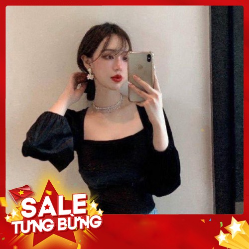 -HÀNG NHẬP KHẨU Áo croptop nữ vải nhung tay dài ( Heroine_đầm nữ shop) Liên hệ mua hàng 084.209.1989