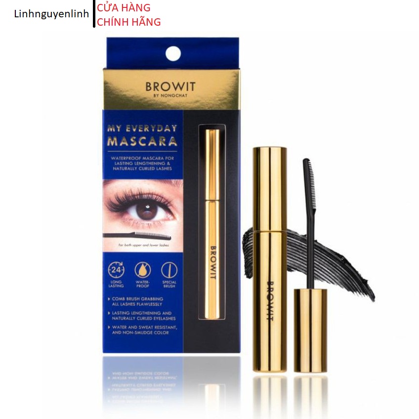 CHUỐT MI BROWIT BY NONGCHAT MY EVERYDAY MASCARA  Nongchat Thái Làm Dày Dài Mi#ENDLESS NIGHT
