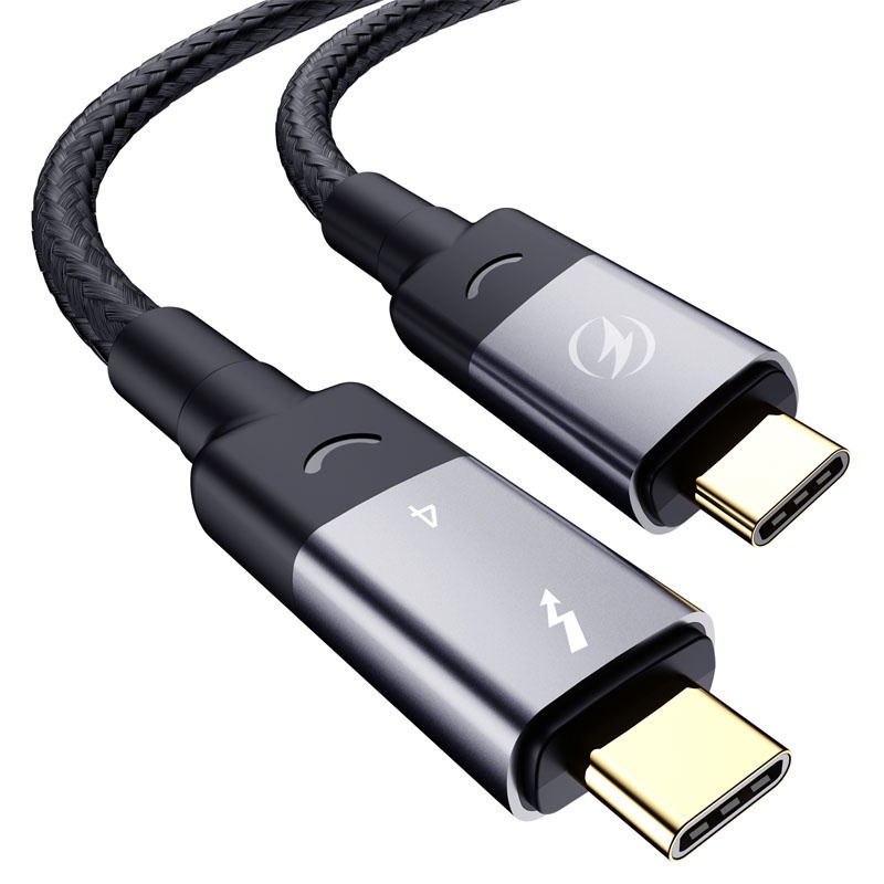 Dây cáp ANKNDO 40Gbps 100W Thunderbolt 3 cổng USB C 20V/ 5A hỗ trợ màn hình 4K 5K 60Hz thích hợp cho Macbook Pro