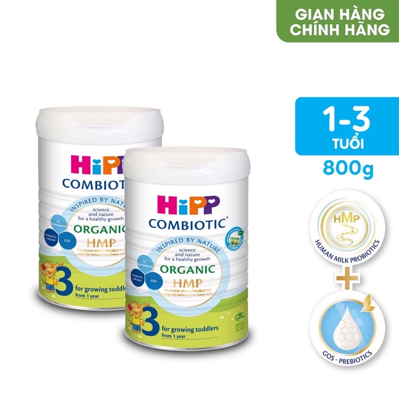 Combo 2 lon Sữa bột công thức HiPP 3 800g