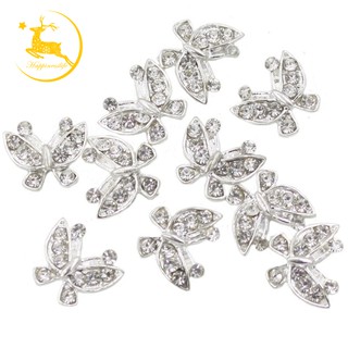 Bộ 10 miếng dán trang trí móng tay hình bướm 3D