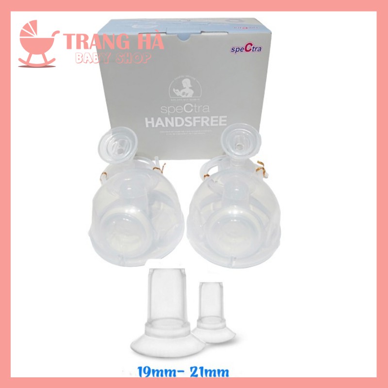 ️️𝑪𝑯𝑰́𝑵𝑯 𝑯𝑨̃𝑵𝑮️️ Bộ 2 Cup Hút Sữa Rảnh Tay Spectra Handsfree Size 17/19/21/24/28mm