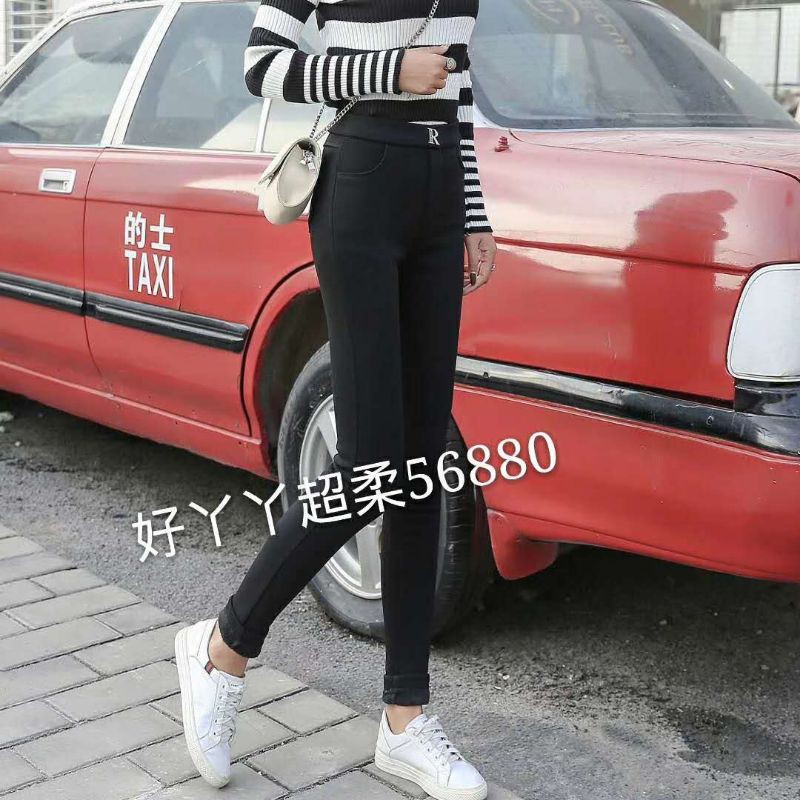 Quần legging chữ R lót nỉ hàng QCL1