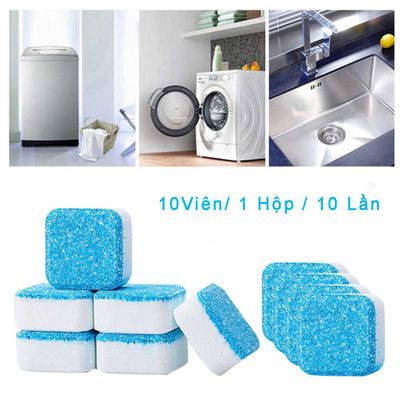 [FREE SHIP 50K] [Hộp 10 Viên] ⚡Viên Tẩy Vệ Sinh Lồng Máy Giặt DRADRESS Diệt khuẩn và Tẩy chất Cặn  Máy Giặt