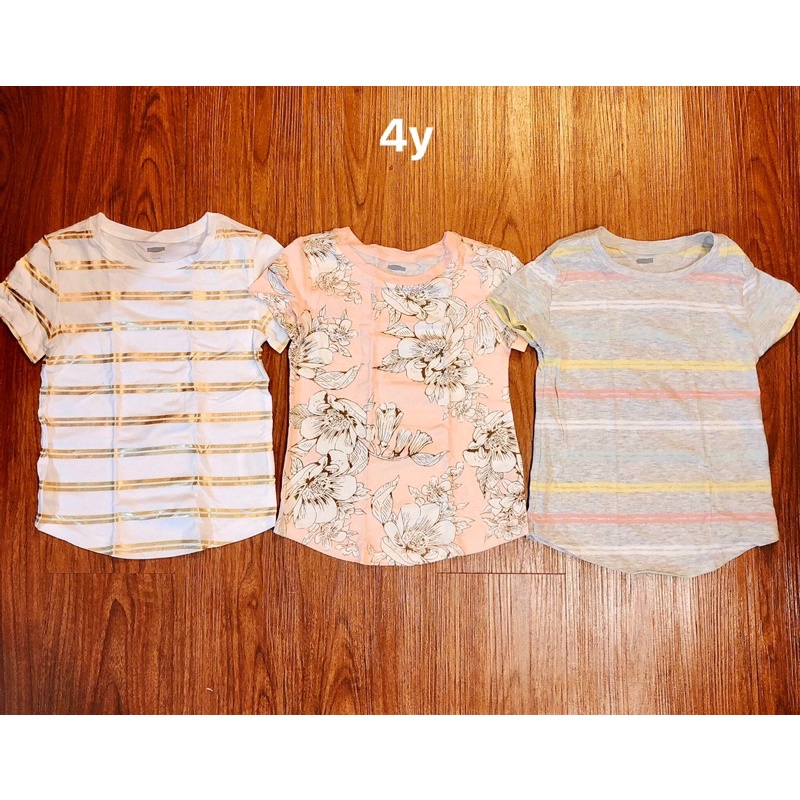 Set 3 áo cộc tay OldN bé gái du xịn nguyên túi