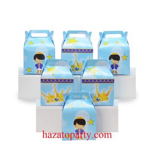 SET 6 HỘP QUÀ TRANG TRÍ SINH NHẬT THEO CHỦ ĐỀ, PHỤ KIỆN GIẤY