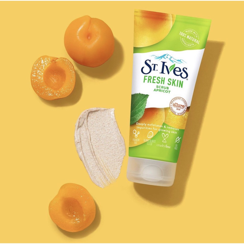 (Chính Hãng) Sữa Rữa Mặt Stives Fresh Skin Apricot Scrub 150ml