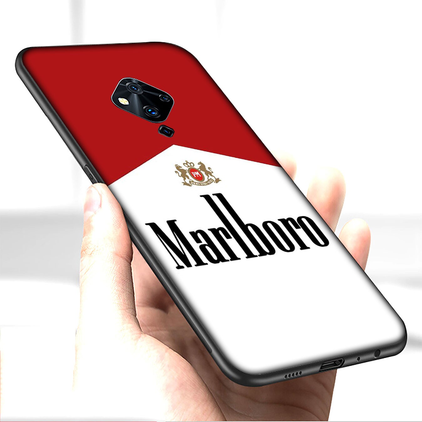 Ốp điện thoại silicon dẻo in logo marlboro H67 cho iPhone 12 Mini 11 Max Pro SE 2020 XR