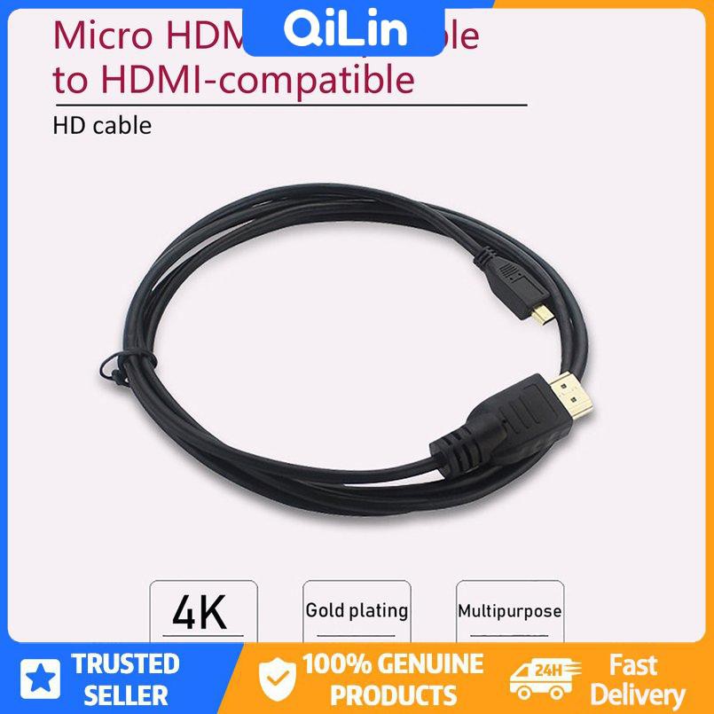 Dây Cáp Chuyển Đổi Cổng Micro Hdmi Sang Hdmi 4k Cho Raspberry Pi 4 Model B