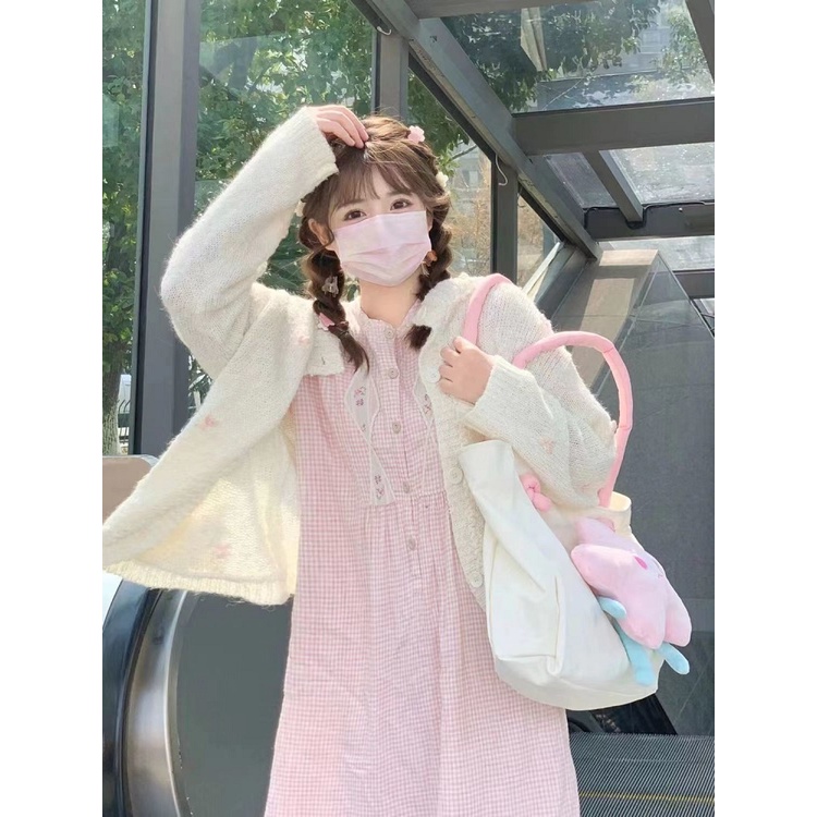 Túi Xách Đeo Chéo Cỡ Lớn Họa Tiết Hoạt Hình Phong Cách Lolita Nhật Bản Cho Nữ