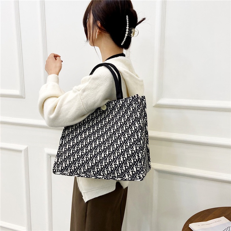 Túi xách vải đi biển to du lịch túi xách nữ đẹp book tote Di.or