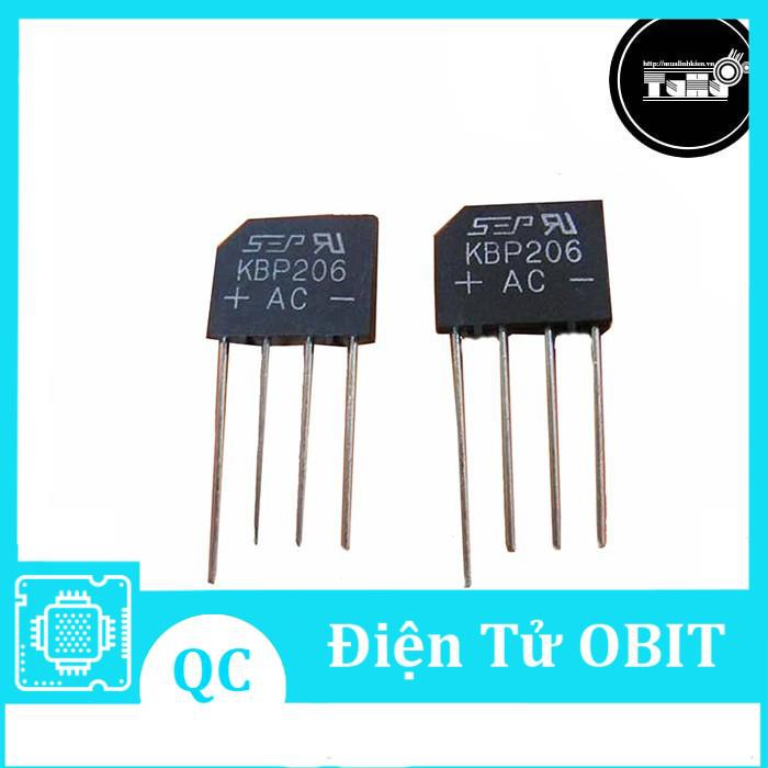 Diode Cầu 2A Dẹt ( KBP206 2A 600)