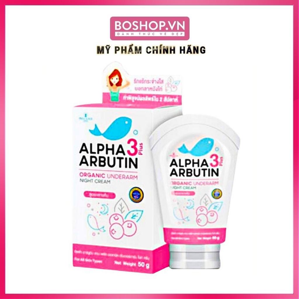 Kem Dưỡng Trắng Giảm Thâm Nách Alpha Arbutin 3 Plus Organic Underarm Night Cream 50g