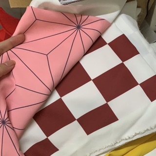 Vải lụa dùng để may áo dài Nezuko