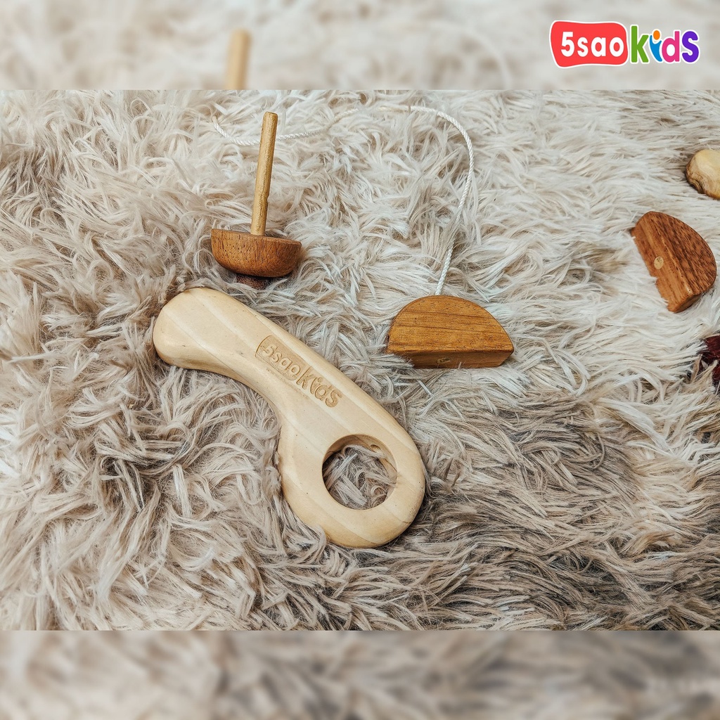 Đồ chơi con quay gỗ - đồ chơi 5saokids