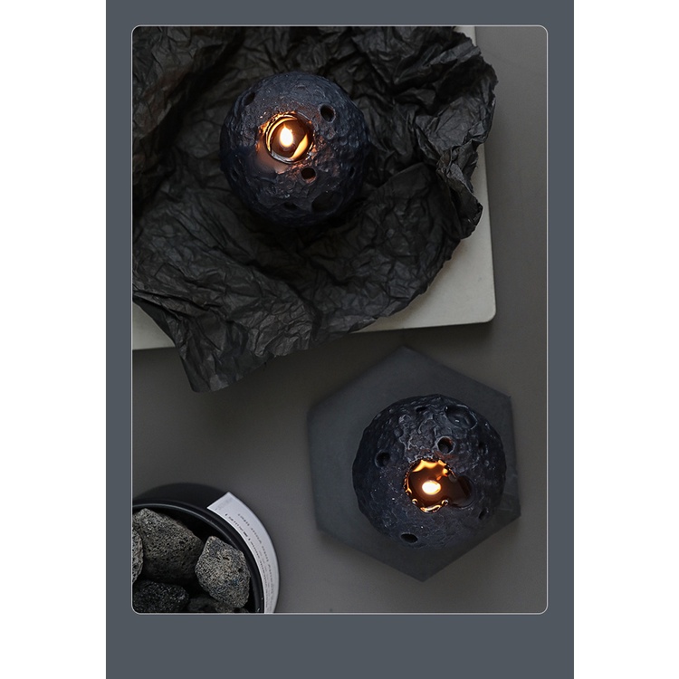 Nến sáp thơm tiểu hành tinh hình mặt trăng nghệ thuật sáng tạo