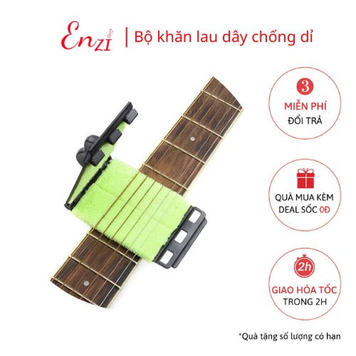 Lau dây đàn guitar acoustic dành cho bạn ra nhiều mồ hôi tay chống rỉ dây đàn Enzi