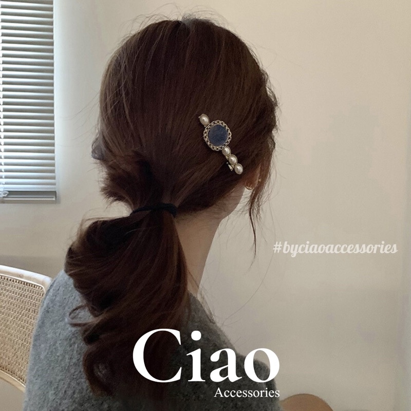 [HOẢ TỐC 1H] Kẹp tóc/ Phụ kiện tóc kim loại thiết kế đính charm mã 30 đơn giản Ciao accessories