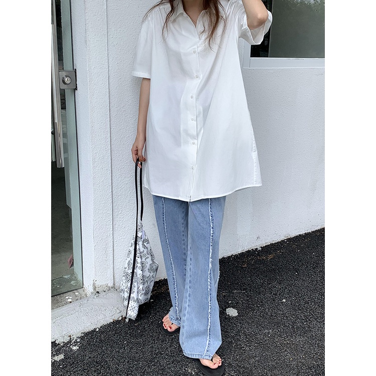 Quần Jean nữ Thiết kế Ống rộng Lưng cao Cá tính Dáng suông Retro Thời trang Quần bò nữ Vintage Cạp cao