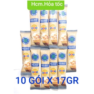 Set 10 gói cà phê k delight  3in1,  gói 17 gr.hsd:30/10/25