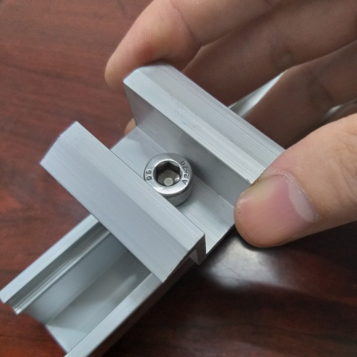 Kẹp biên, kẹp giữa, thanh ray lắp tấm pin NLMT