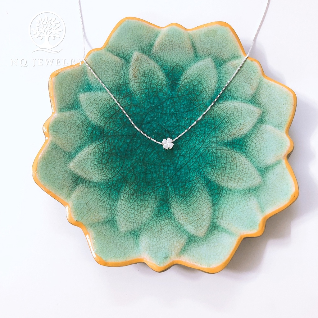 Dây chuyền bạc mặt cỏ 4 lá - NQ Jewelry