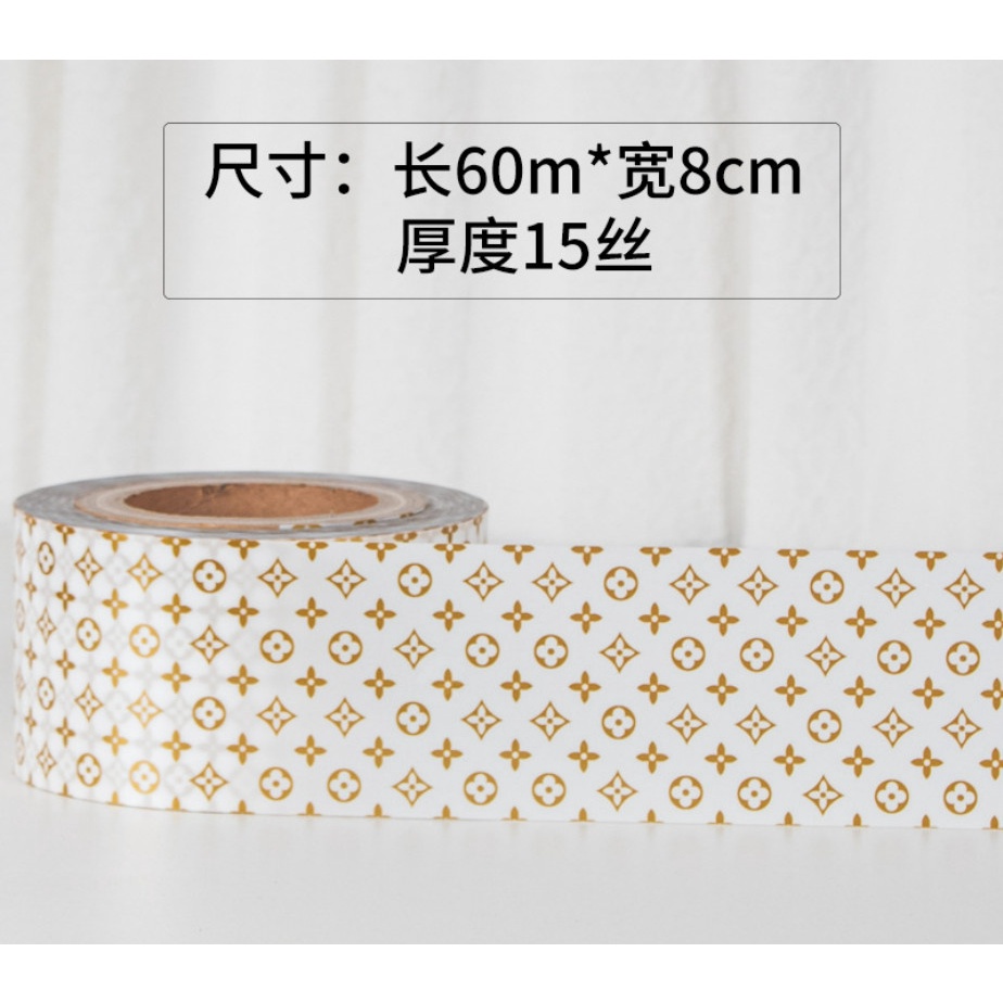 Cuộn 1kg cao 8cm mica in hình bọc thành bánh Mouse, mica quấn thành bánh trang trí bánh