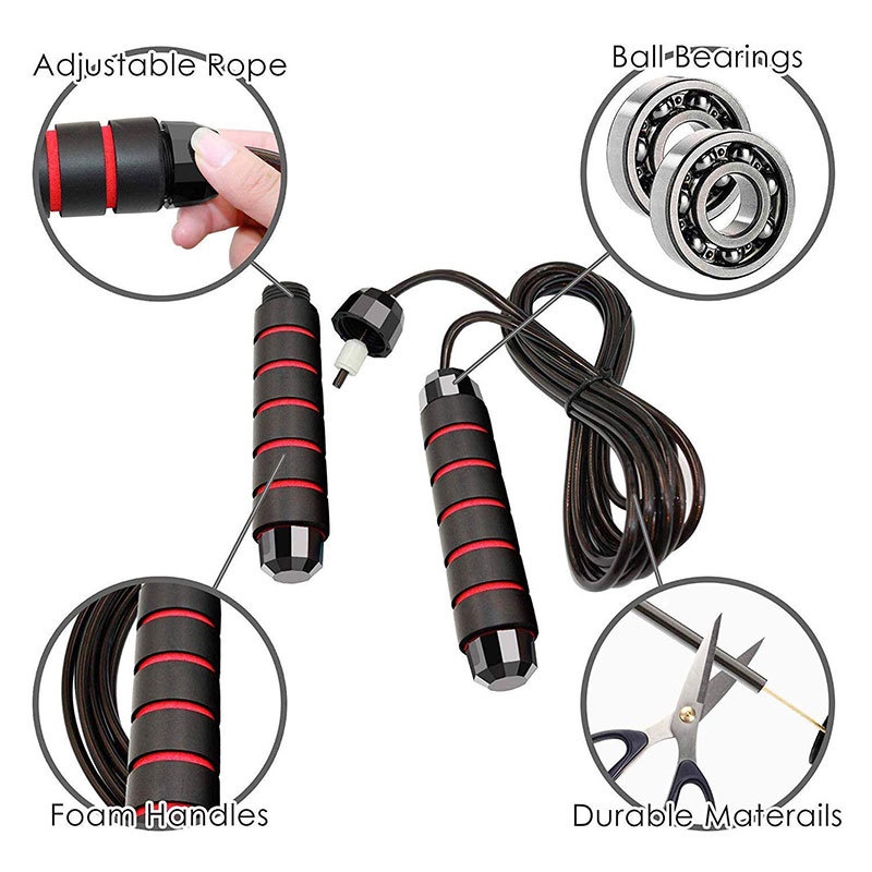 Dây Nhảy Tập Thể Dục Thể Thao Tập Gym Tại Nhà Dây Lõi Thép Cao Cấp 2,7m Có Thể Điều Chỉnh H017