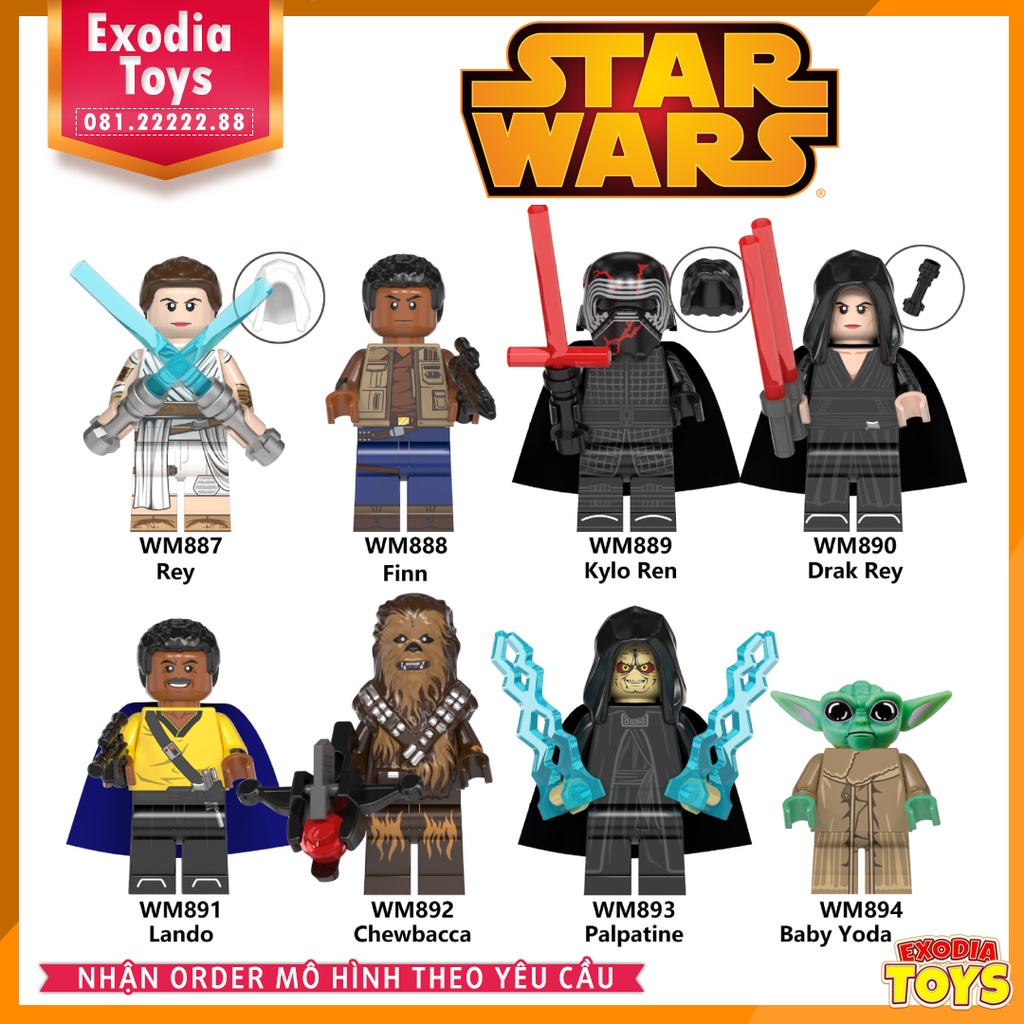 Xếp hình Minifigure Star Wars: Sự Trỗi Dậy Của Skywalker - Chiến Tranh Giữa Các Vì Sao - WM6081
