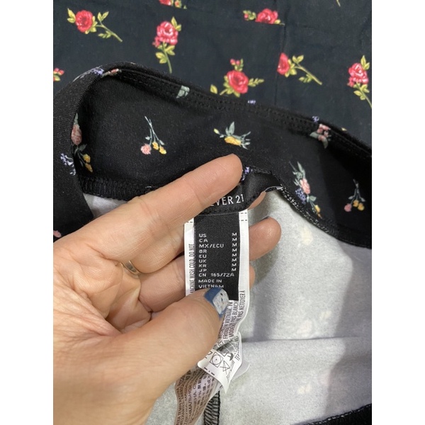 Quần biker shorts hoạ tiết f21