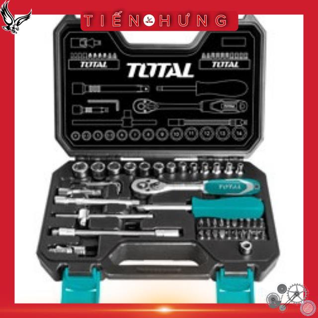 4-14mm Bộ tuýp 1/4" 45 chi tiết Total THT141451
