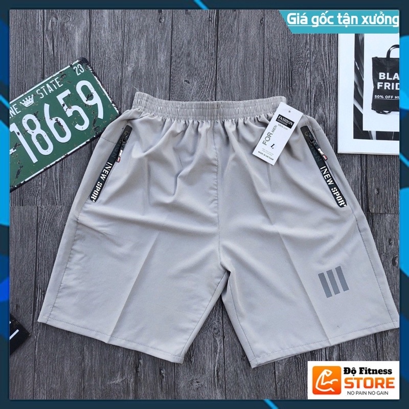 Quần Đùi Nam, Quần Short Thể Thao, Co Giãn Nhẹ 4 Chiều, Mặc Thoải Mái, Mềm Mịn, Thoáng Mát, Không Phai Xù