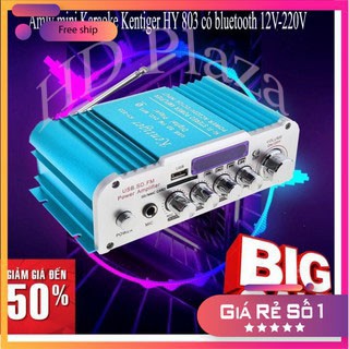 ⚡ Ampli mini karaoke KEntiger HY 803 kết nối đa hệ Bluetooth, thẻ nhớ, audio 3.5, FM... âm thanh cực chất 👉HD Plaza