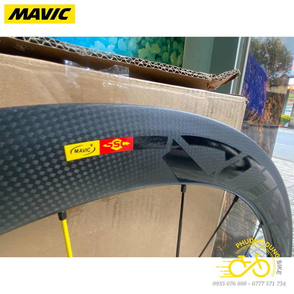 Bộ vành Carbon xe đạp road MAVIC COSMIC SLR PRO 700Cx50mm