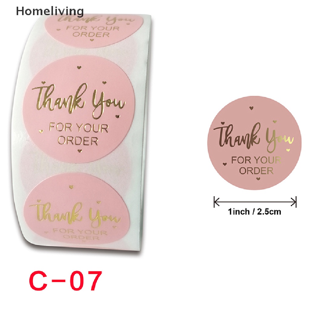 Cuộn 500 Miếng Dán Chữ Thank You For Your Order