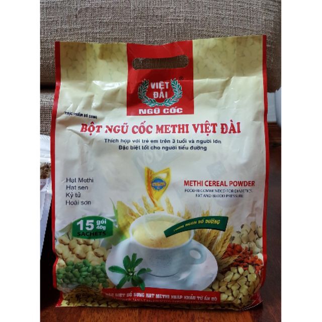 BỘT NGŨ CỐC METHI VIỆT ĐÀI (Tốt cho người béo phì, tiểu đường)