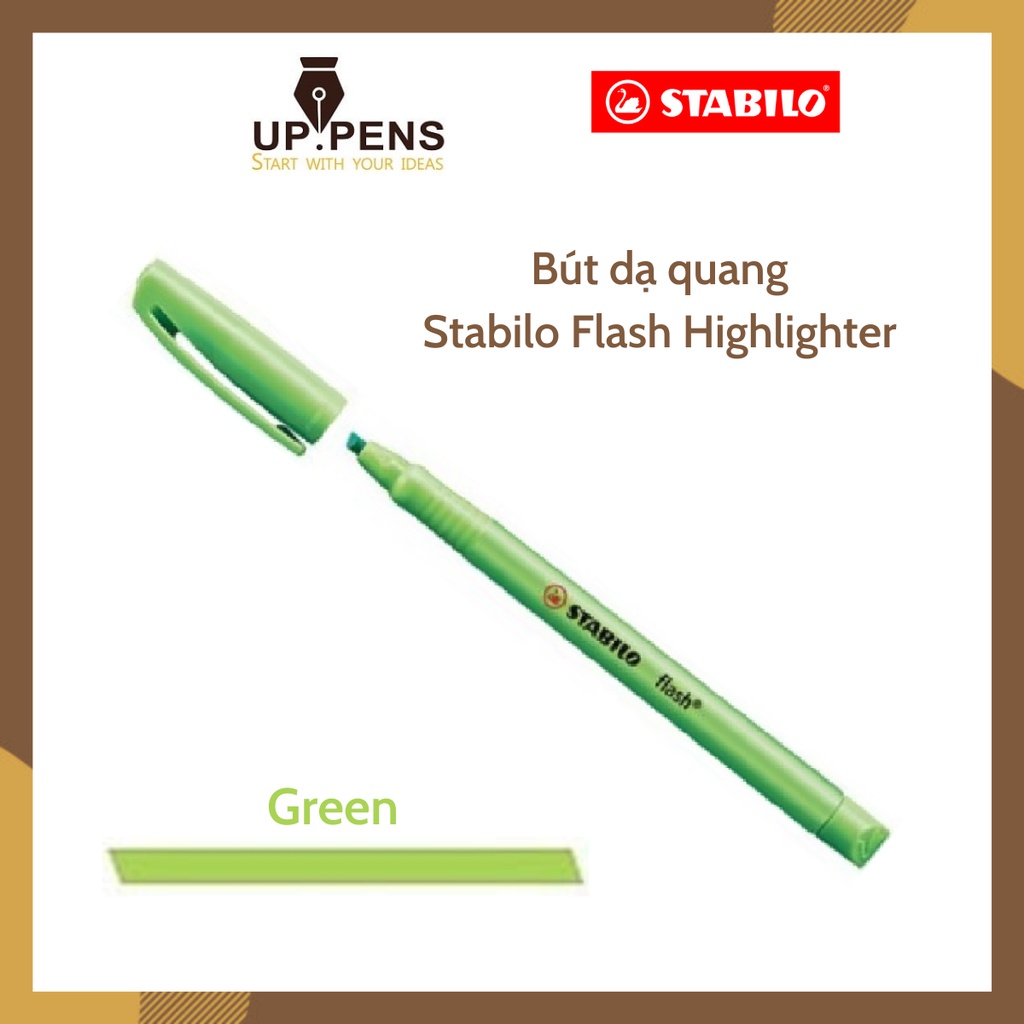 Bút dạ quang Stabilo Flash Highlighter – Màu xanh lá (Green)