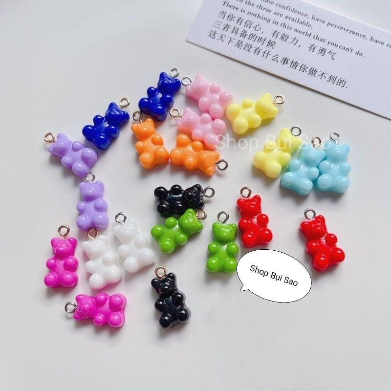 (Ver 06) Charm gấu kẹo dẻo/ Gummy Bear màu kẹo ngọt ngào