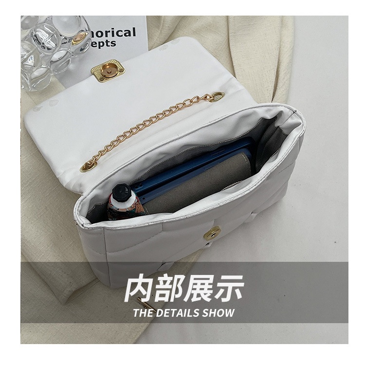 Túi Đeo JASMIN NOIR Chéo Da PU Dây Mắt Xích Thời Trang Nữ