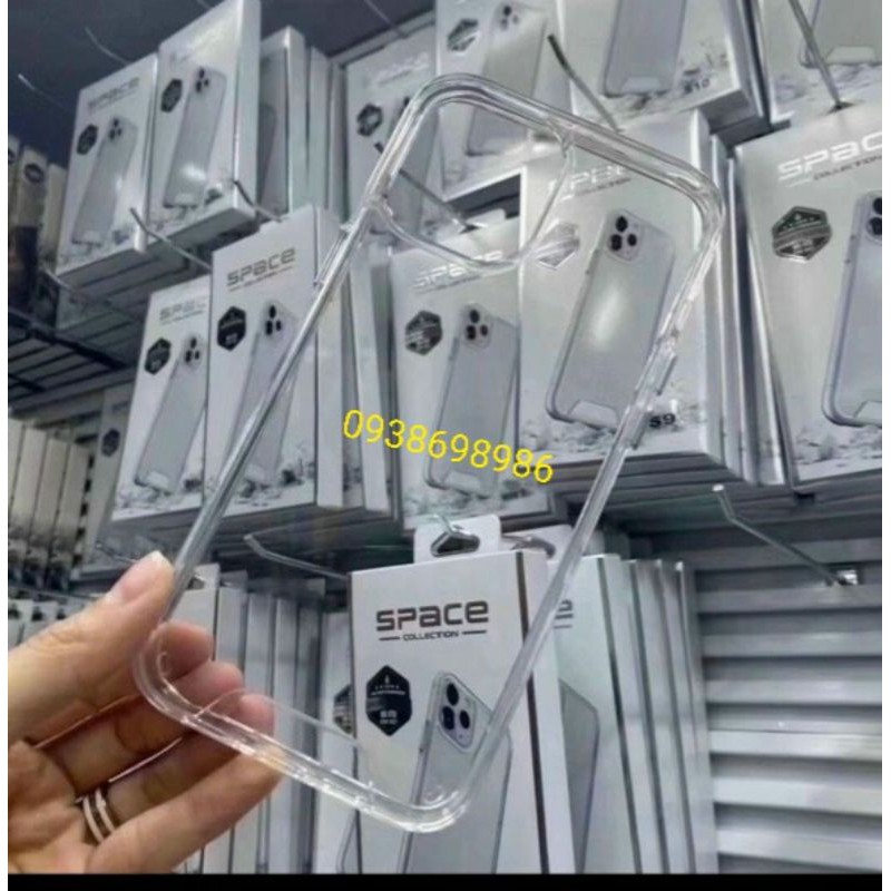 [ iphone 12 ] ốp lưng trong suốt iphone 13 pro max/13/13 pro/12 pro max/12/12 pro/11 /11 pro max hiệu SPACE không ố vàng