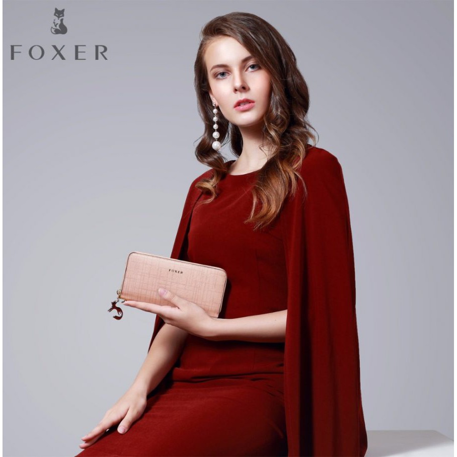 Ví nữ da thật Foxer
