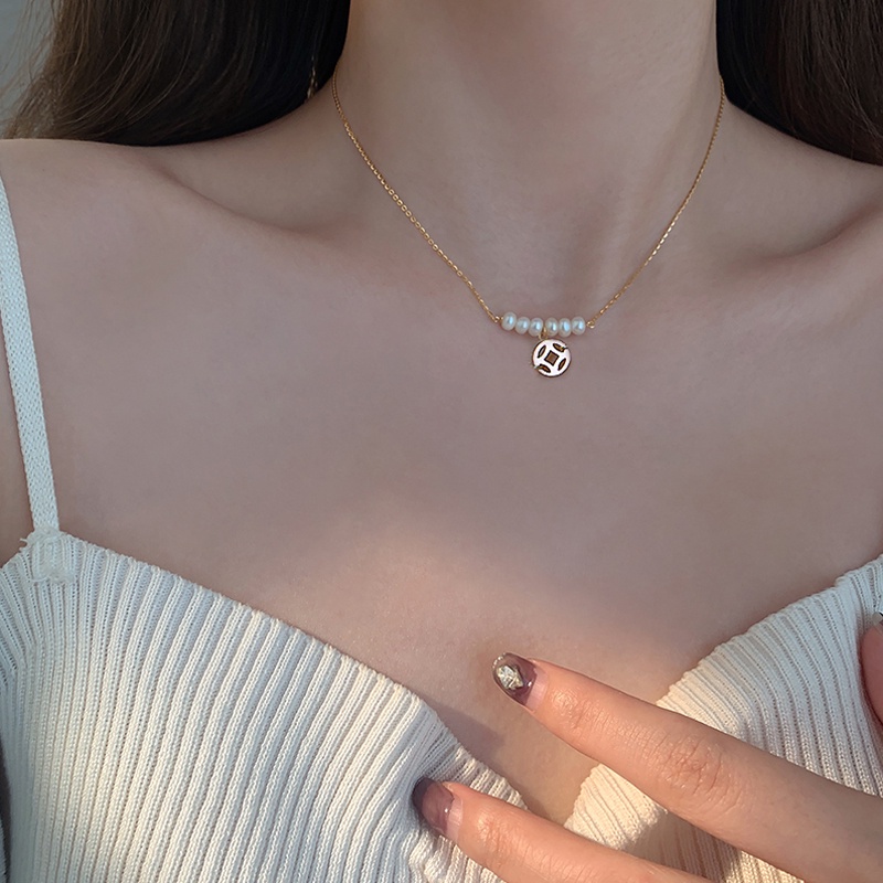 ✨✨Vòng cổ/ Vòng tay đính hạt ngọc trai mang đến may mắn phong cách cổ điển cho nữ