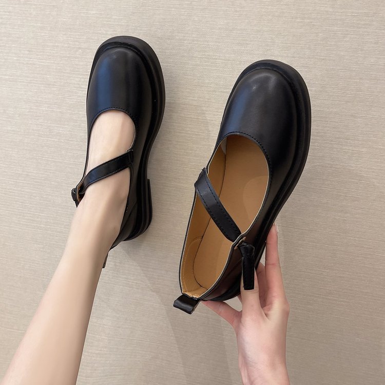 Giày Da Nữ Mũi Tròn Thời Trang Hàn Quốc | BigBuy360 - bigbuy360.vn